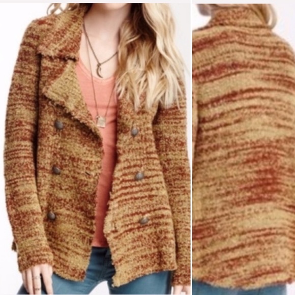 Free People Sweaters - | Free People | Zebra Chunky Knit Sweater Jacket